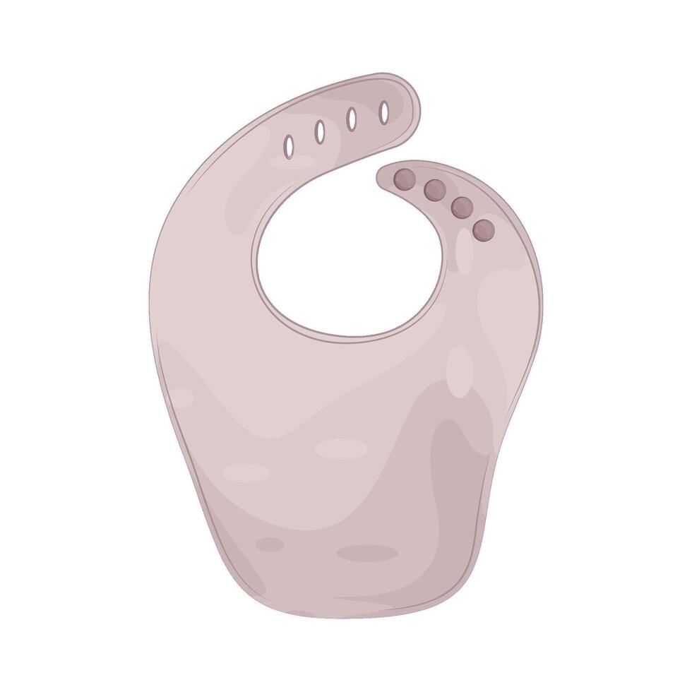 Illustration of baby Bib vector