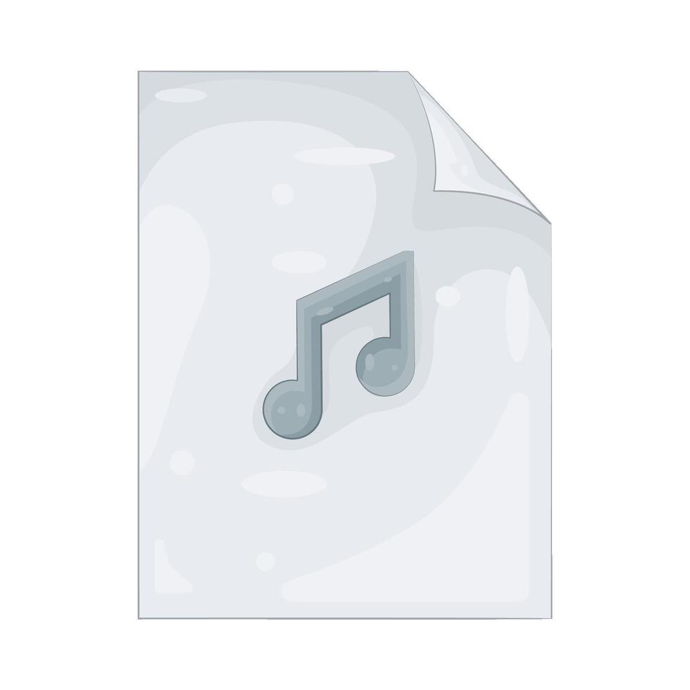Illustration of Audio File vector