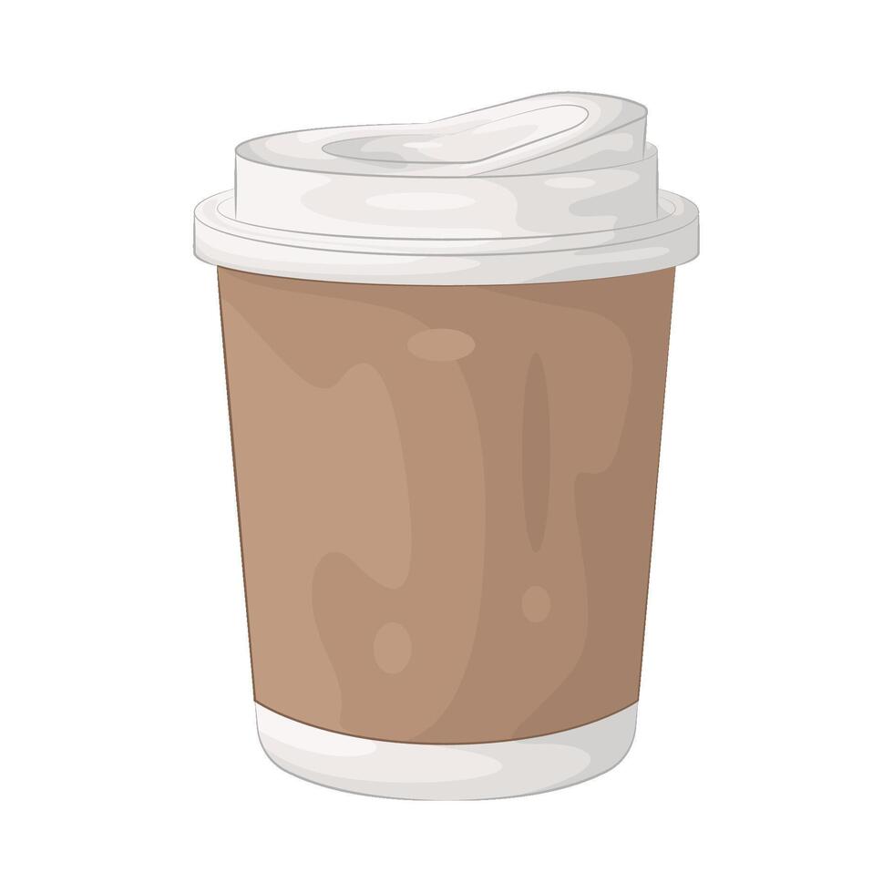 Illustration of coffee takeaway Cup vector