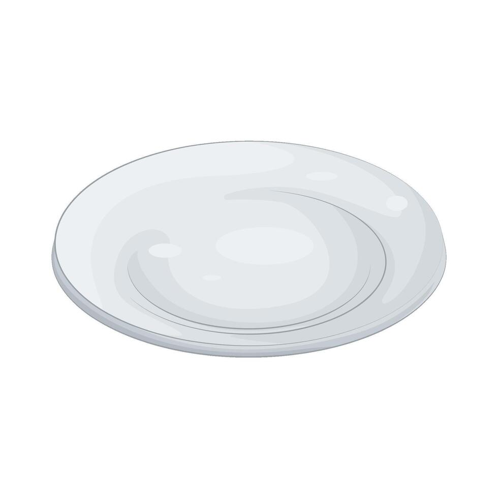 Illustration of plate vector