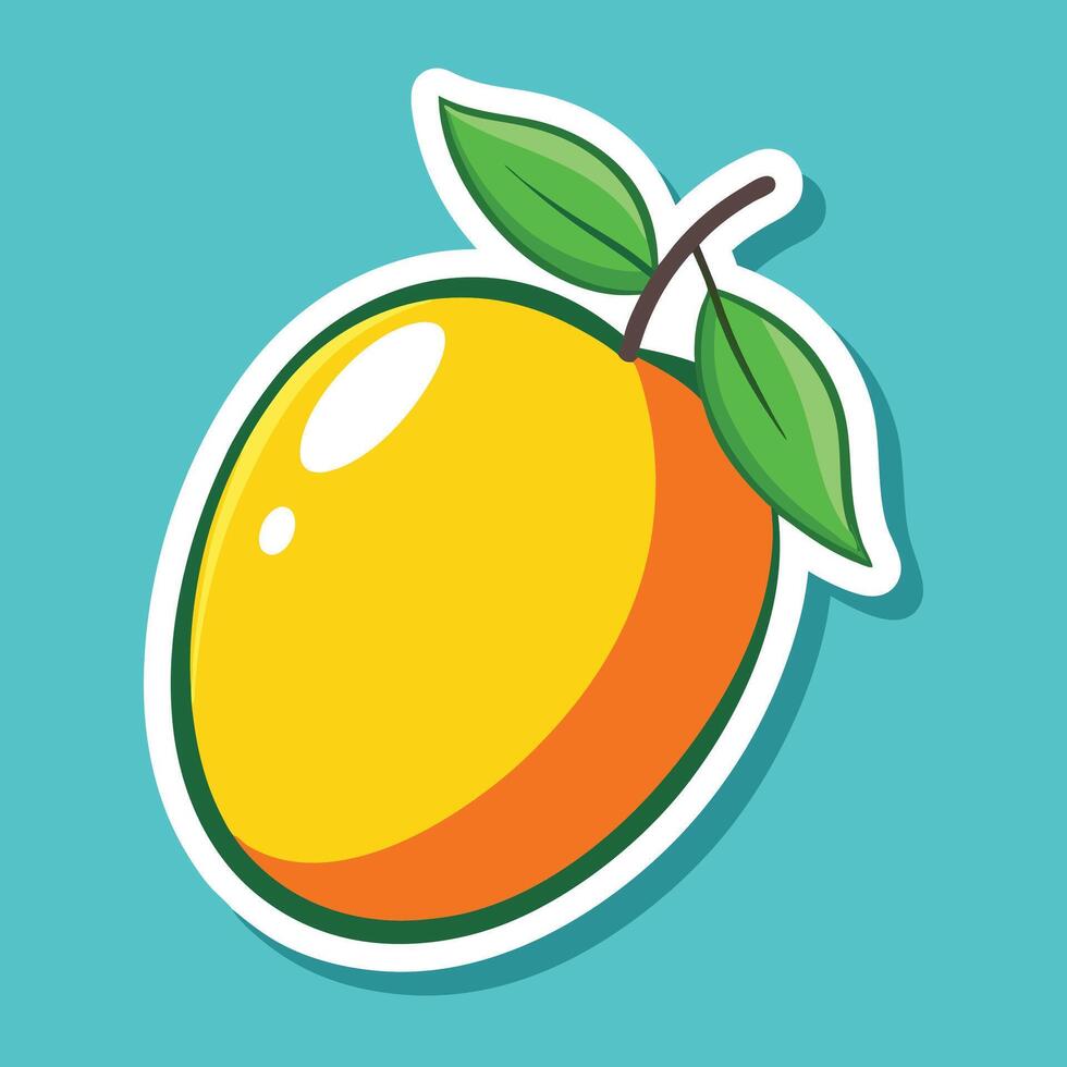 Colorful Mango with Playful Flair vector