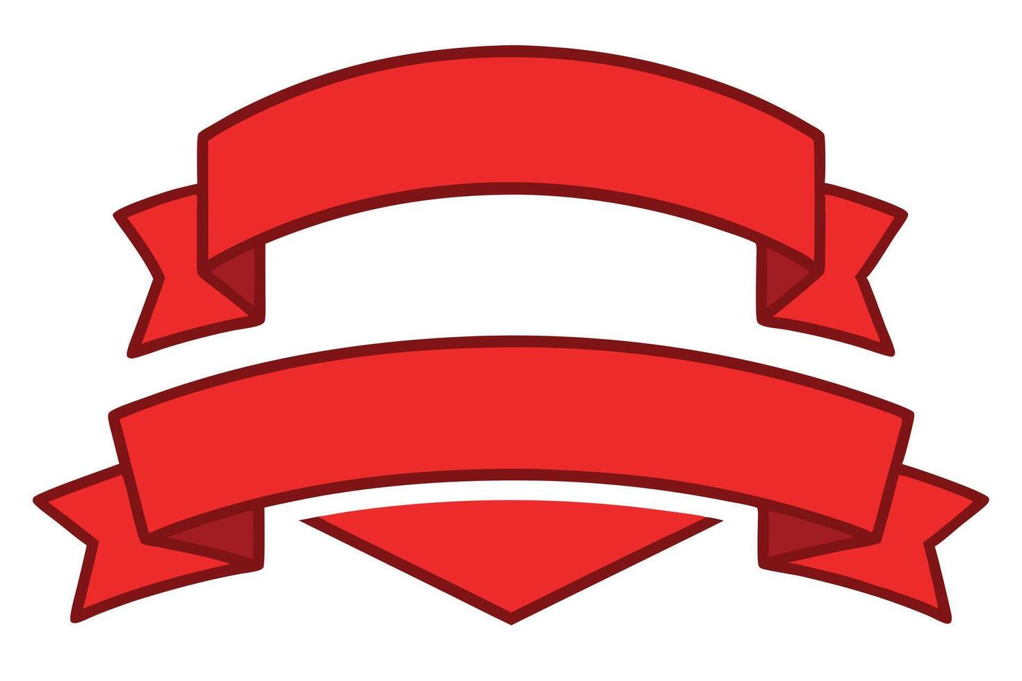 Classic Red Ribbons for Beautiful Designs vector