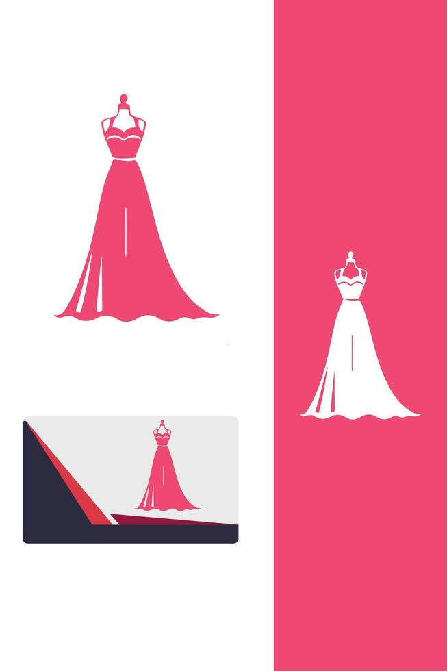 Haute Stitch Dress Maker Logo vector