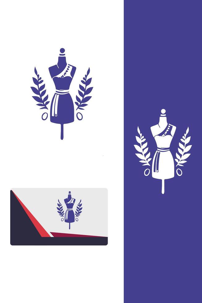 Aesthetic Attire Dress Maker Logo vector