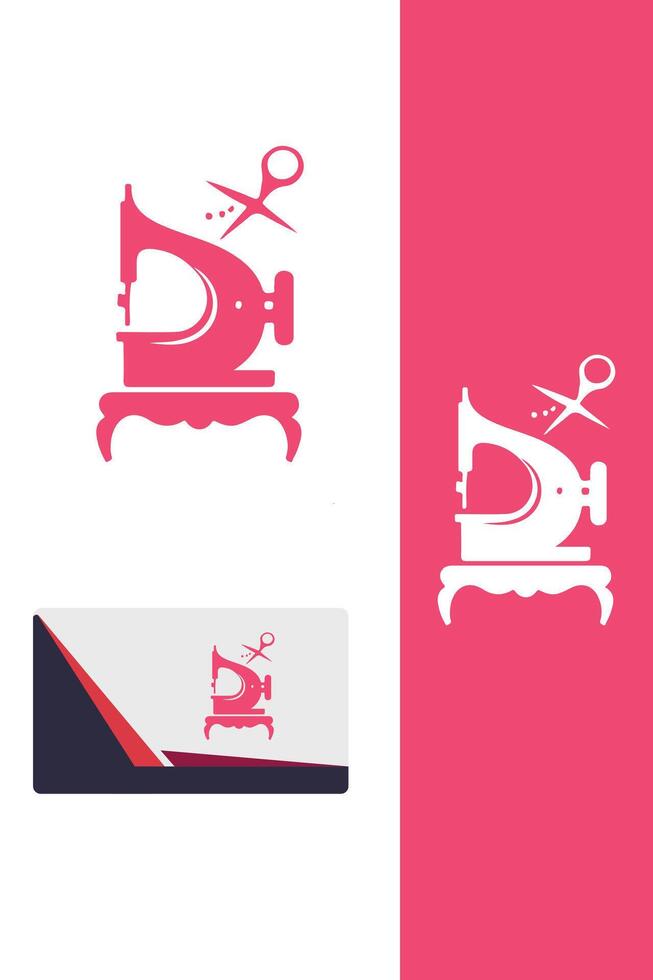 Sew Couture Dress Maker Logo vector