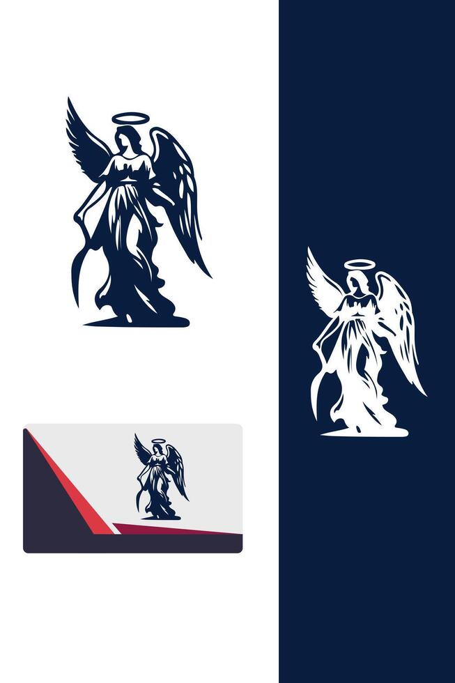 Azariel angels logo vector