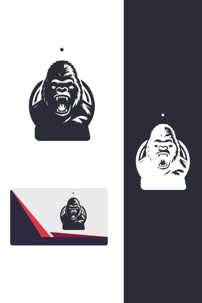 Primal Force Gorilla Logo vector