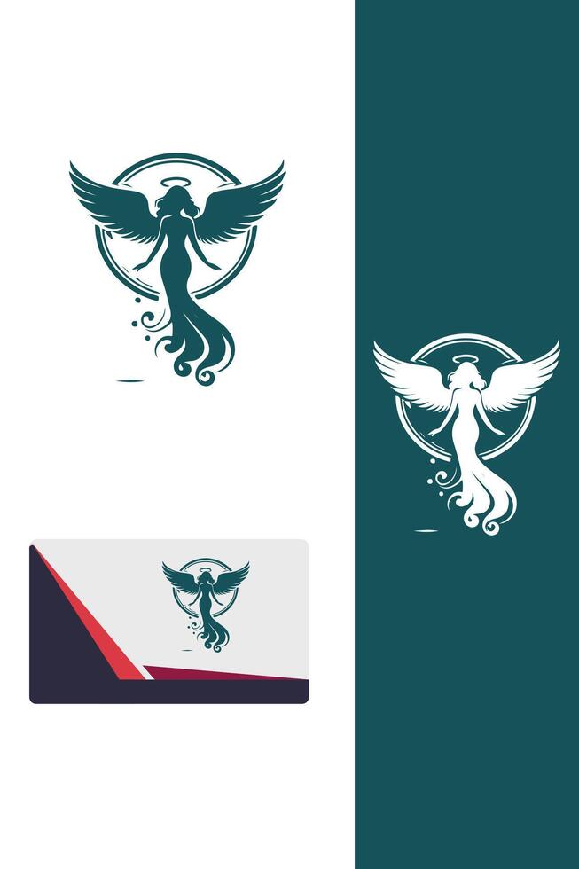 Tzaphiel angels logo vector