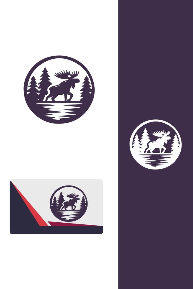 Evergreen Moose Logo vector