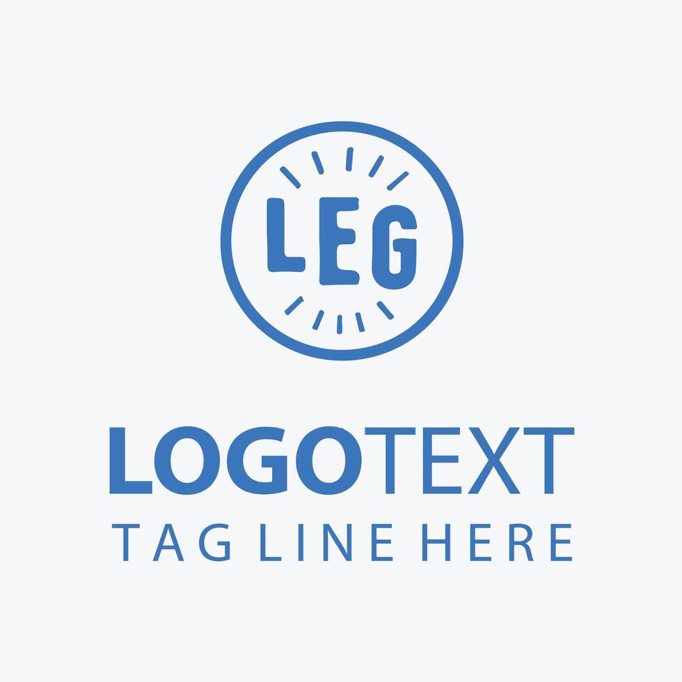 leg natural logo vector