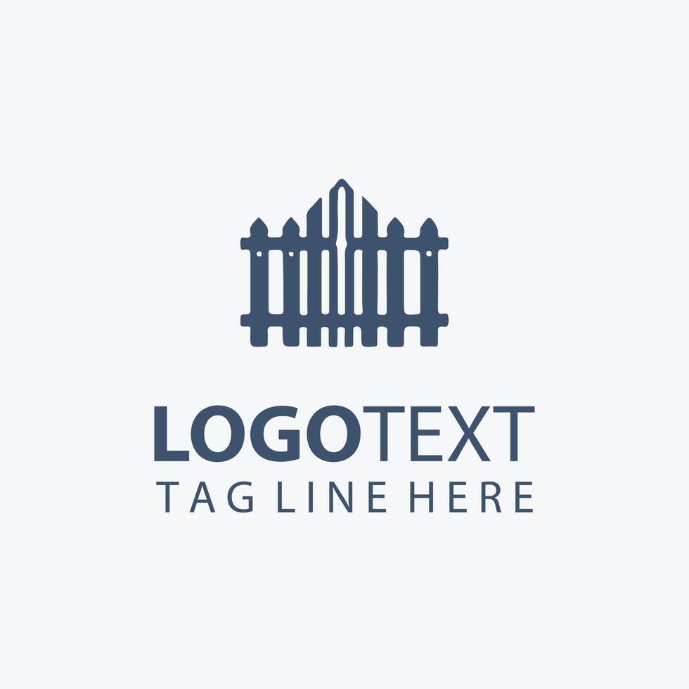 Premium Perimeter Fencing Logo vector