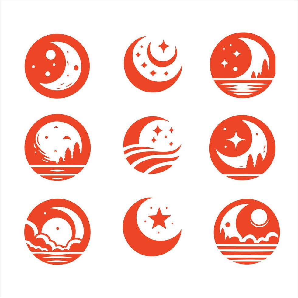 Moon Serenade collection logo vector