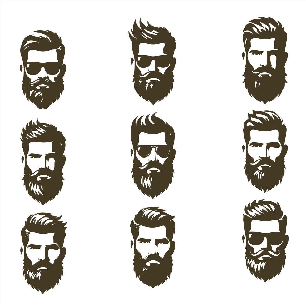 The Lounge Beard Guy Collection Logo vector