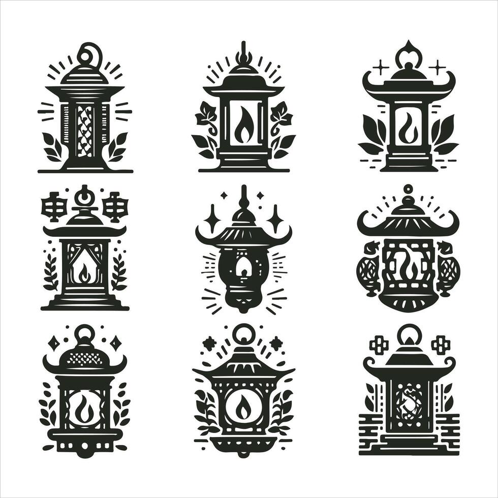 Lantern Glow collection logo vector