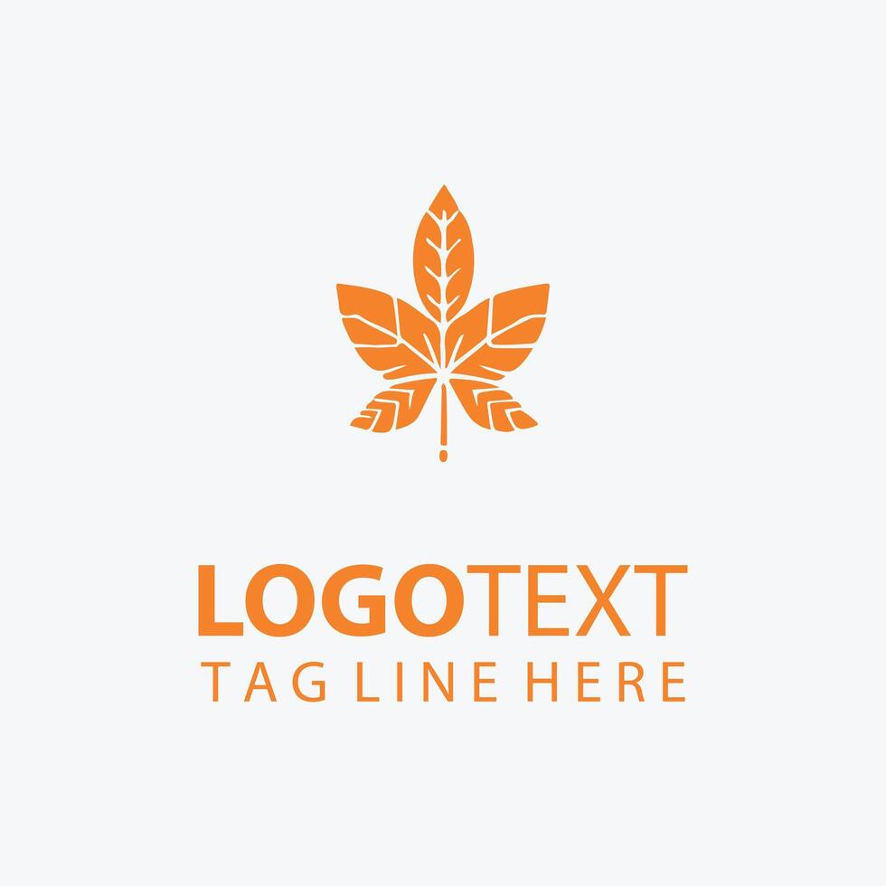 Twilight Maple autumn plant logo vector