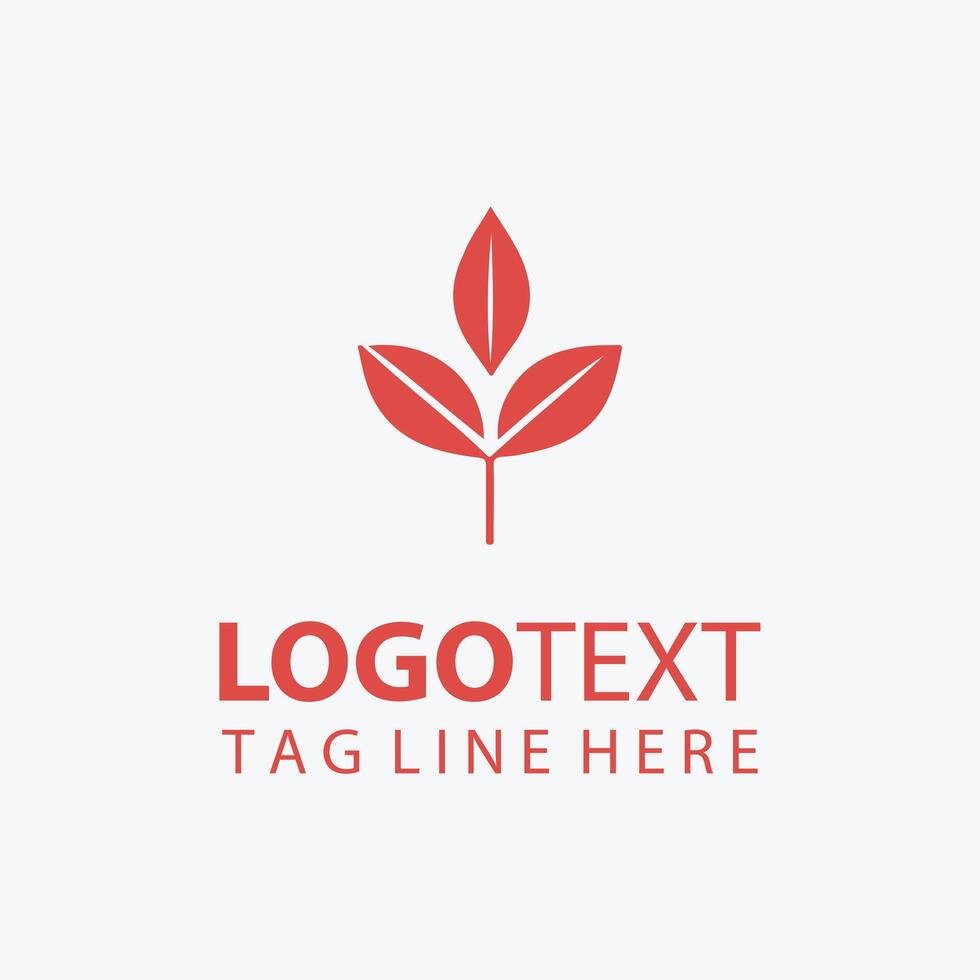 Forest Ember autumn plant logo vector