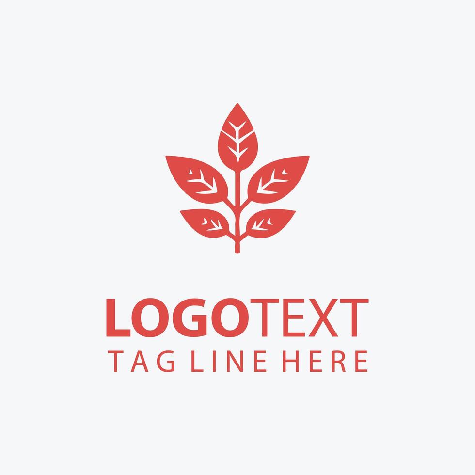 Birch Glow autumn plant logo vector