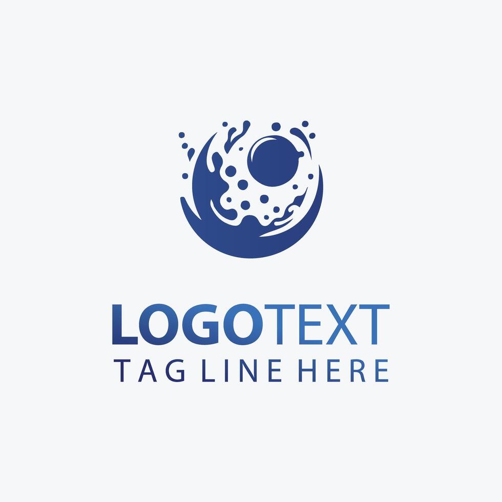 Liquid Flare splash logo vector