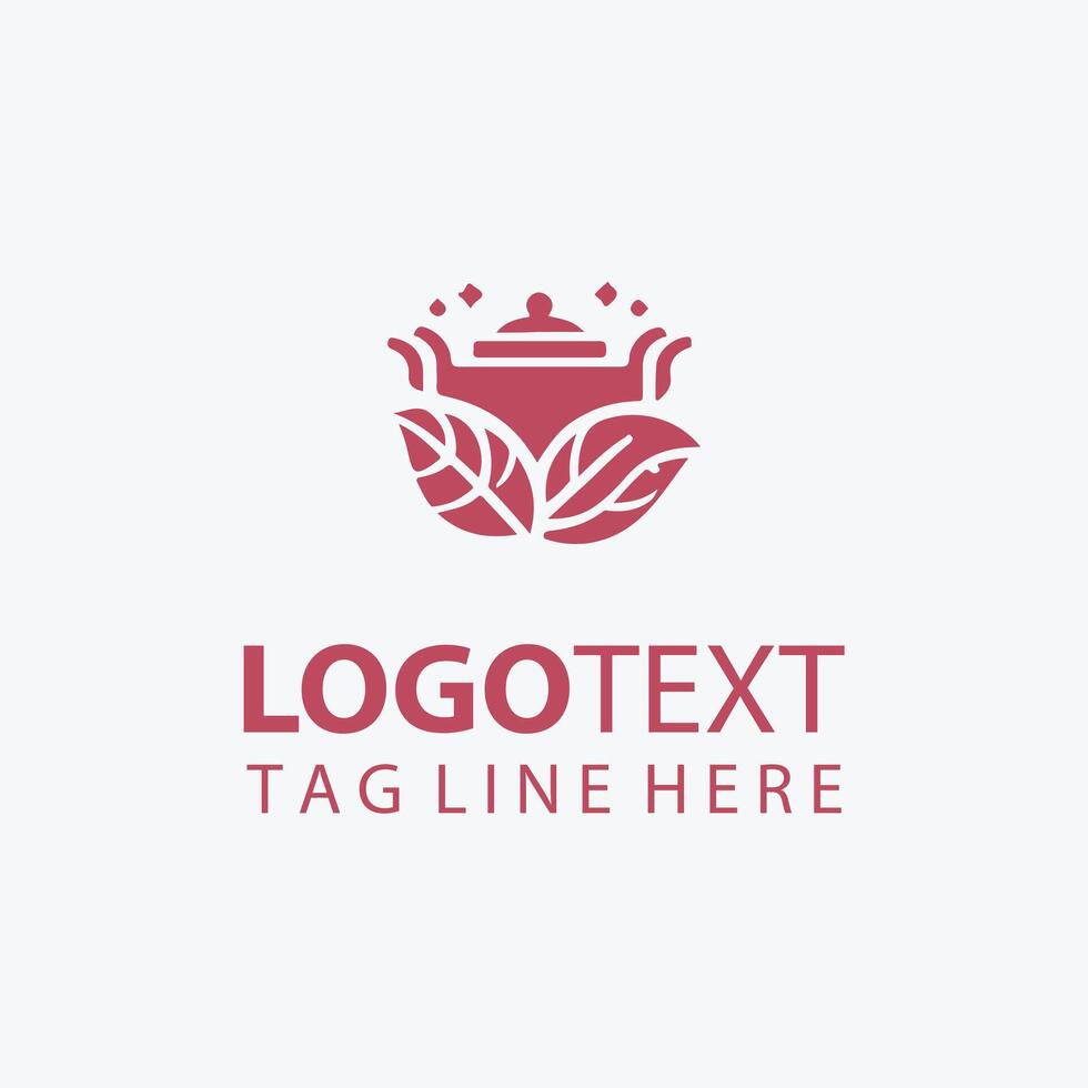 Wild flower Tea Logo vector