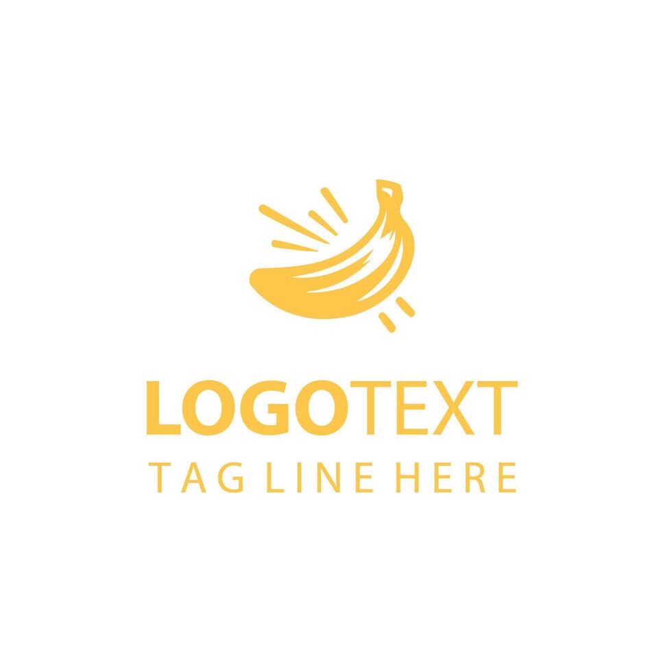 Simply Yellow Banana logo vector