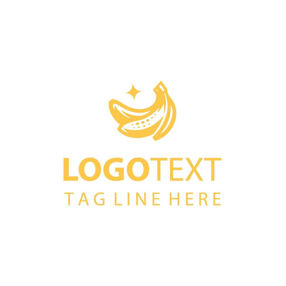 Banana Glow logo vector