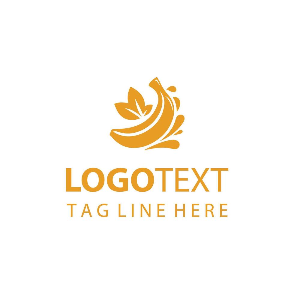 Simply Golden Banana logo vector