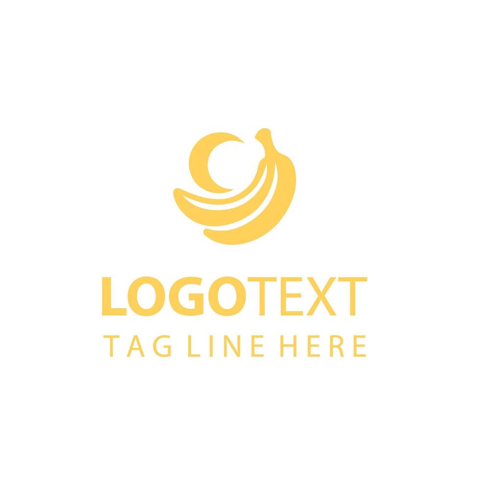 Golden Slice Banana logo vector