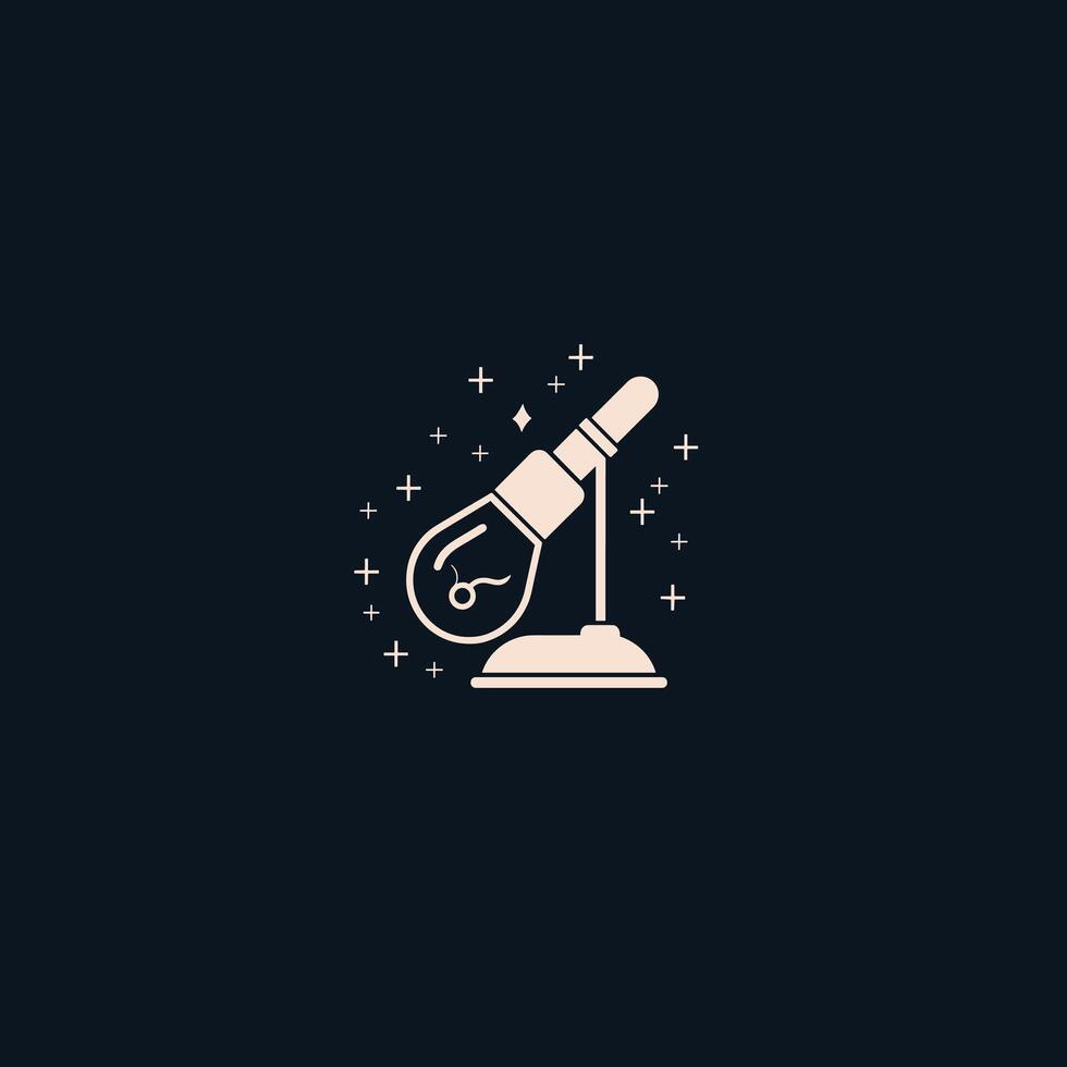 Sparkling lamp design on a dark backdrop vector