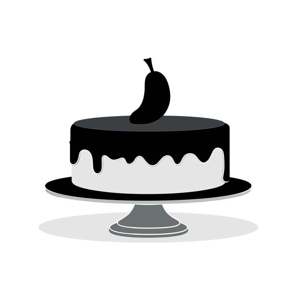 Delicious dessert with a unique topping and elegant presentation at a festive gathering vector