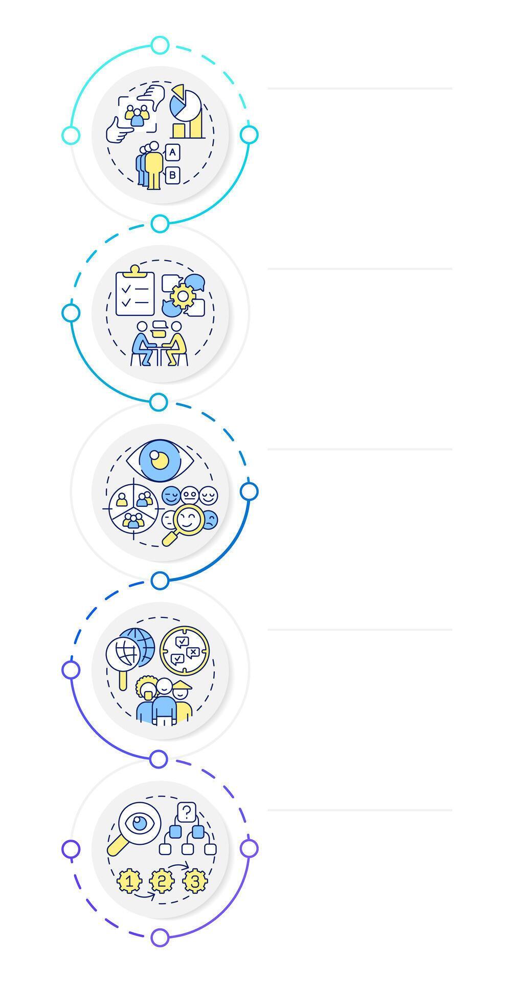 Qualitative market research different methods infographic design ...