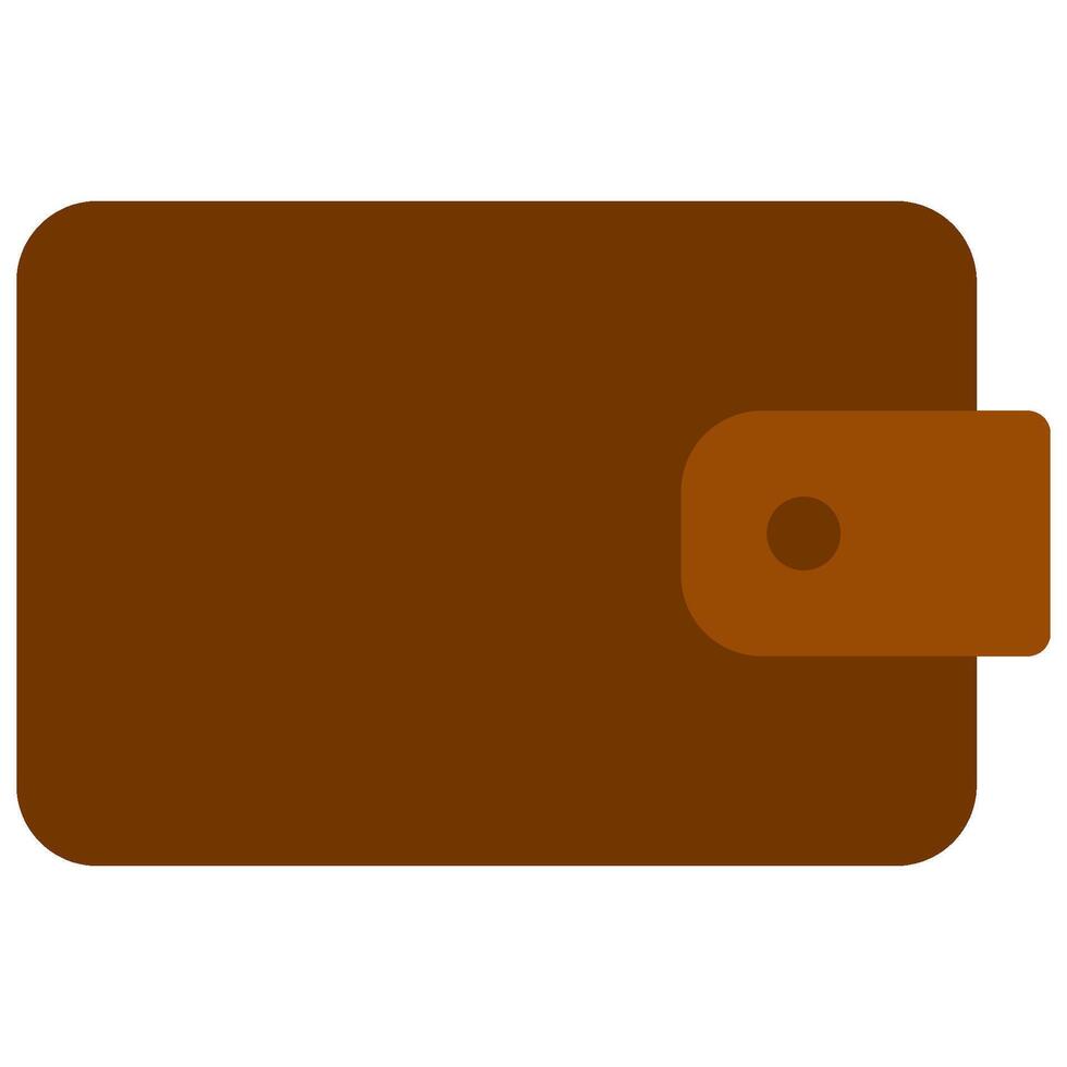 wallet icon in flat style vector