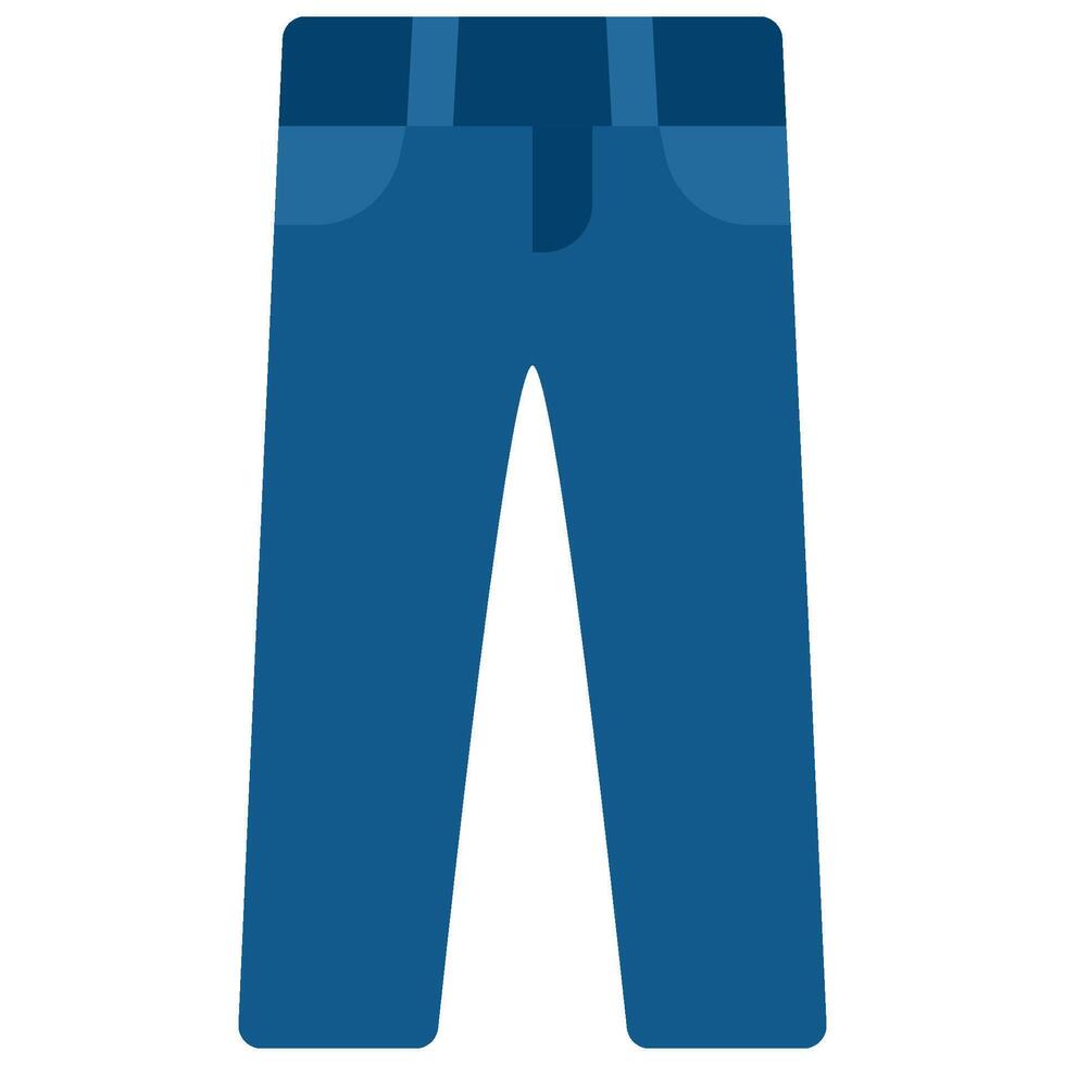 pants icon in flat style vector