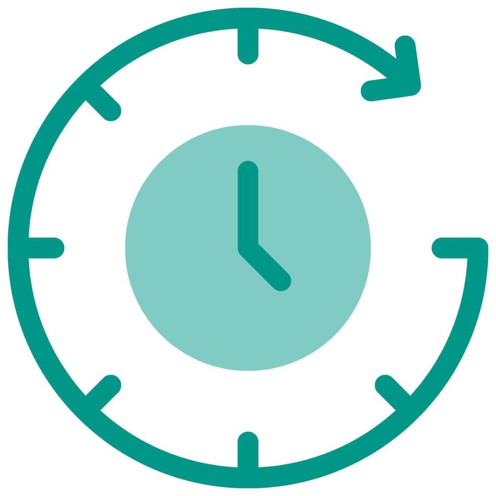 24 hour icon in flat style vector