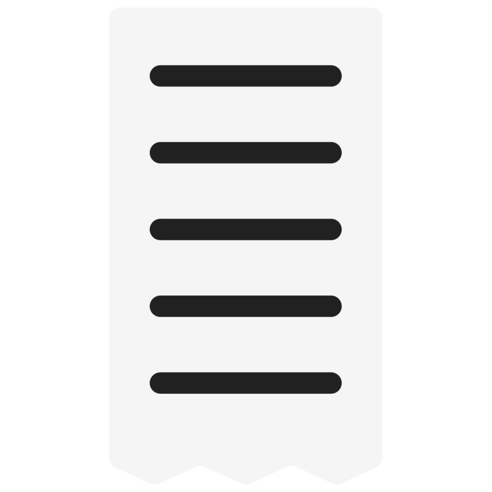 bill icon in flat style vector