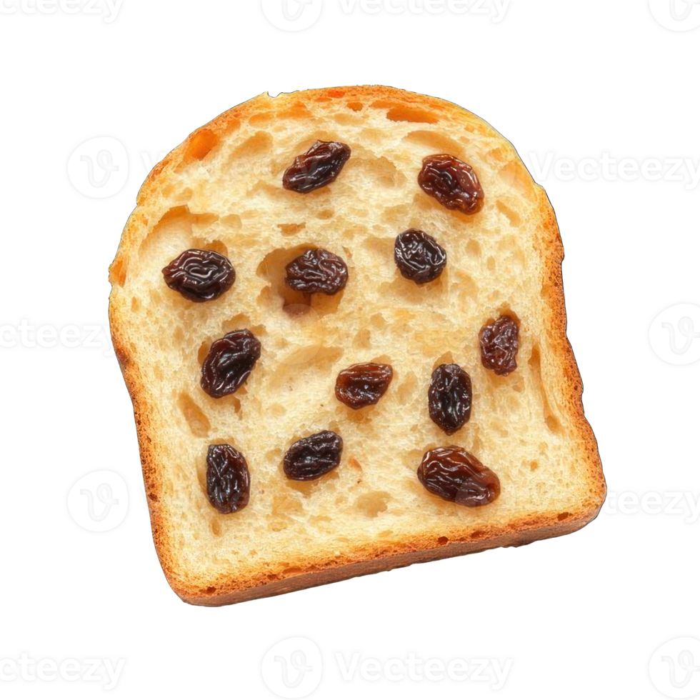 Collection of . A Slice of Raisin Bread, isolated on a transparency background. png