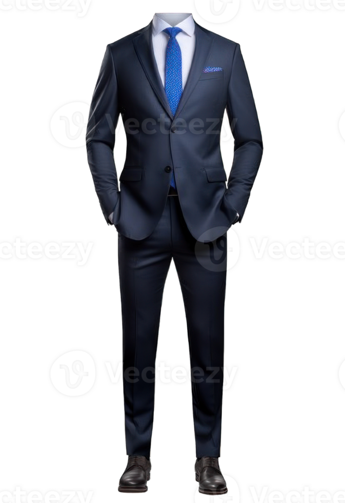 Collection of . Full Body a Business Suit Mock up, isolated on a transparency background. png
