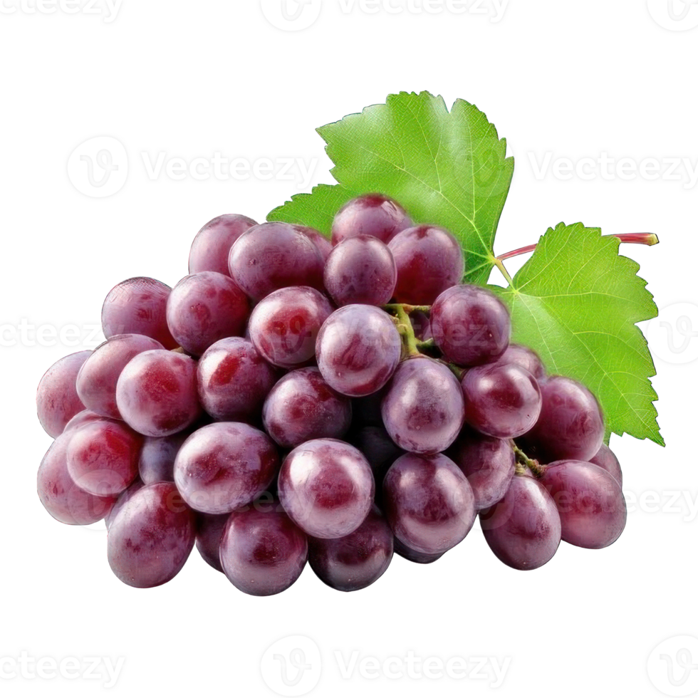 Collection of . A Cluster of Red Grapes, isolated on a transparency background. png