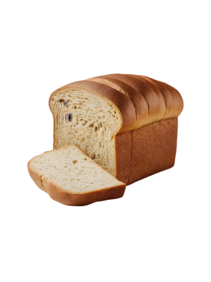 Loaf of Wheat Bread with a Slice Cut Out png