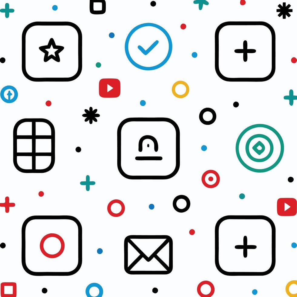 a set of icons and icons on a white background vector