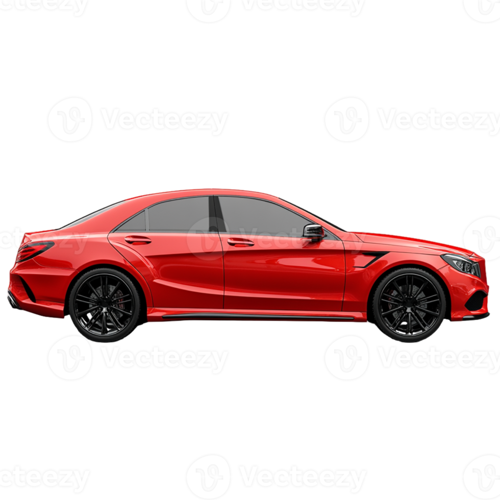 Realistic Car Design on Transparent Background for Mockup Creations png