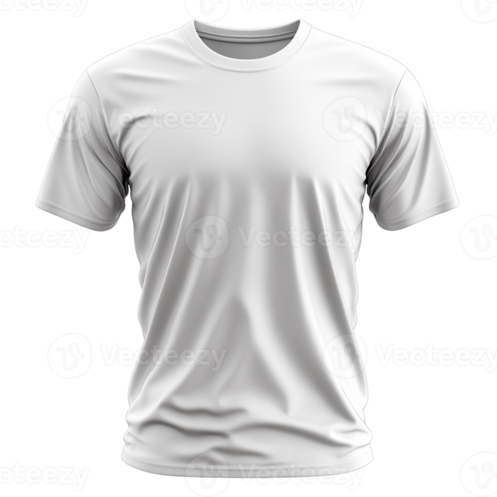 High-Resolution White T-Shirt Transparent Background for Designers png