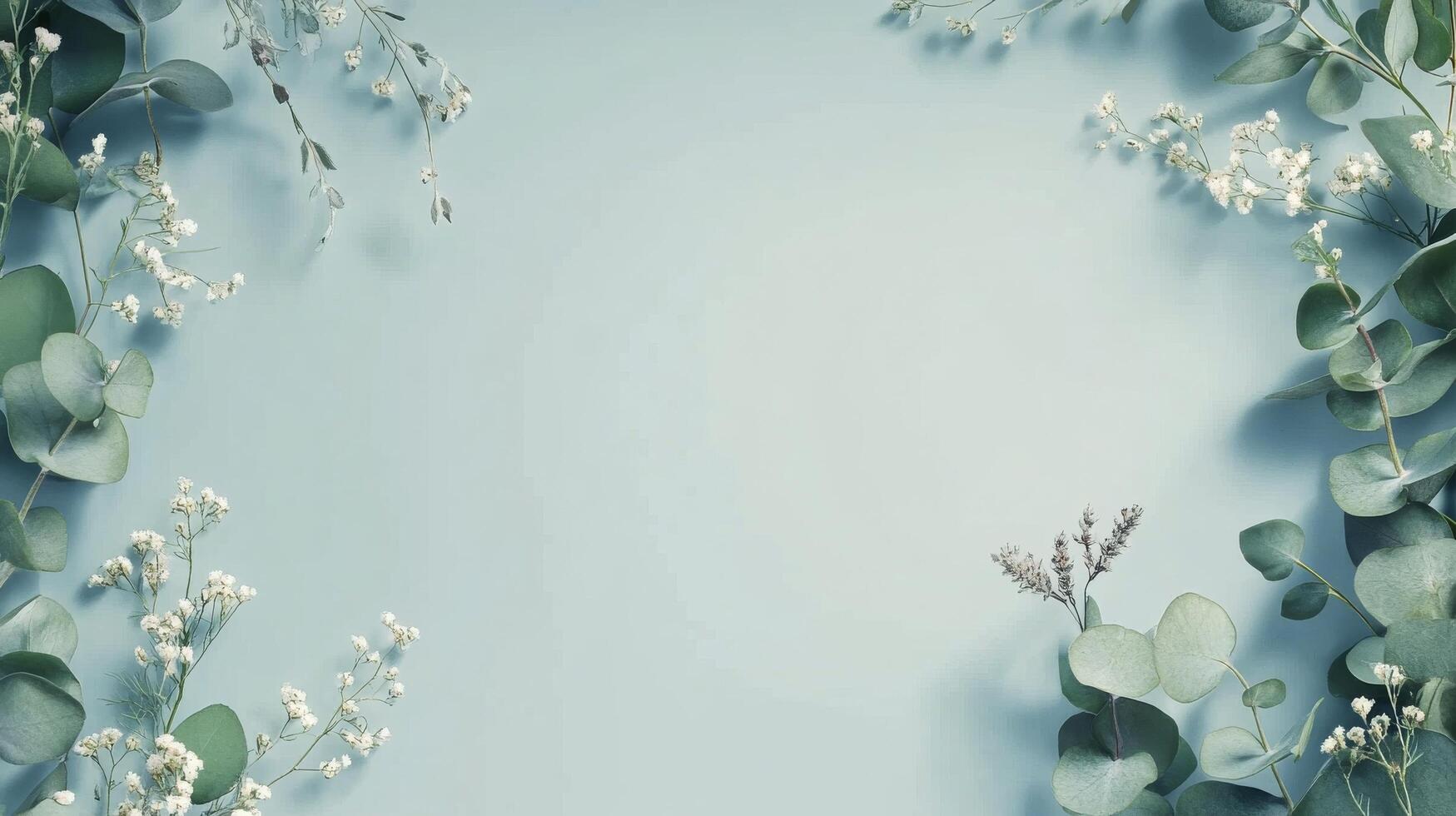 Soft green and white floral arrangement with textured background for creative design photo
