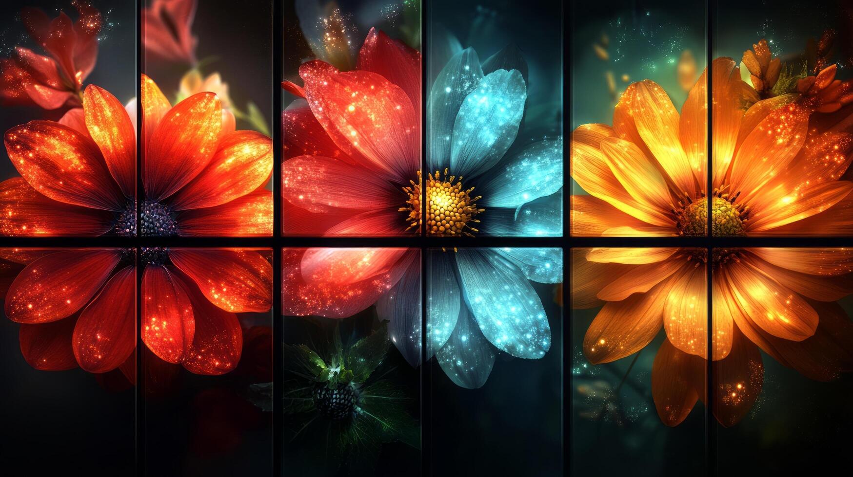 Colorful flowers wallpaper hd wallpaper photo