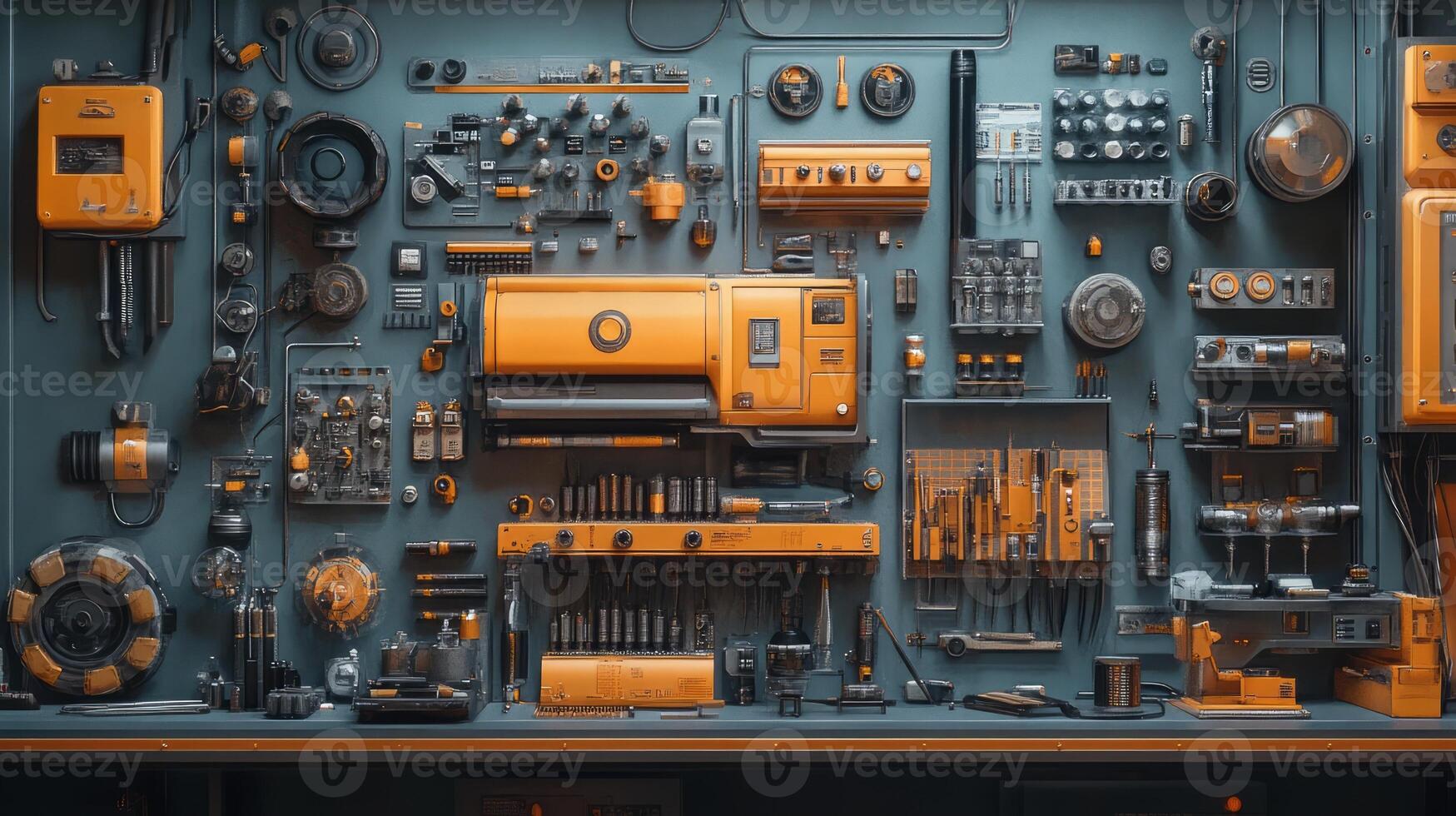 A room with many different tools and machines photo
