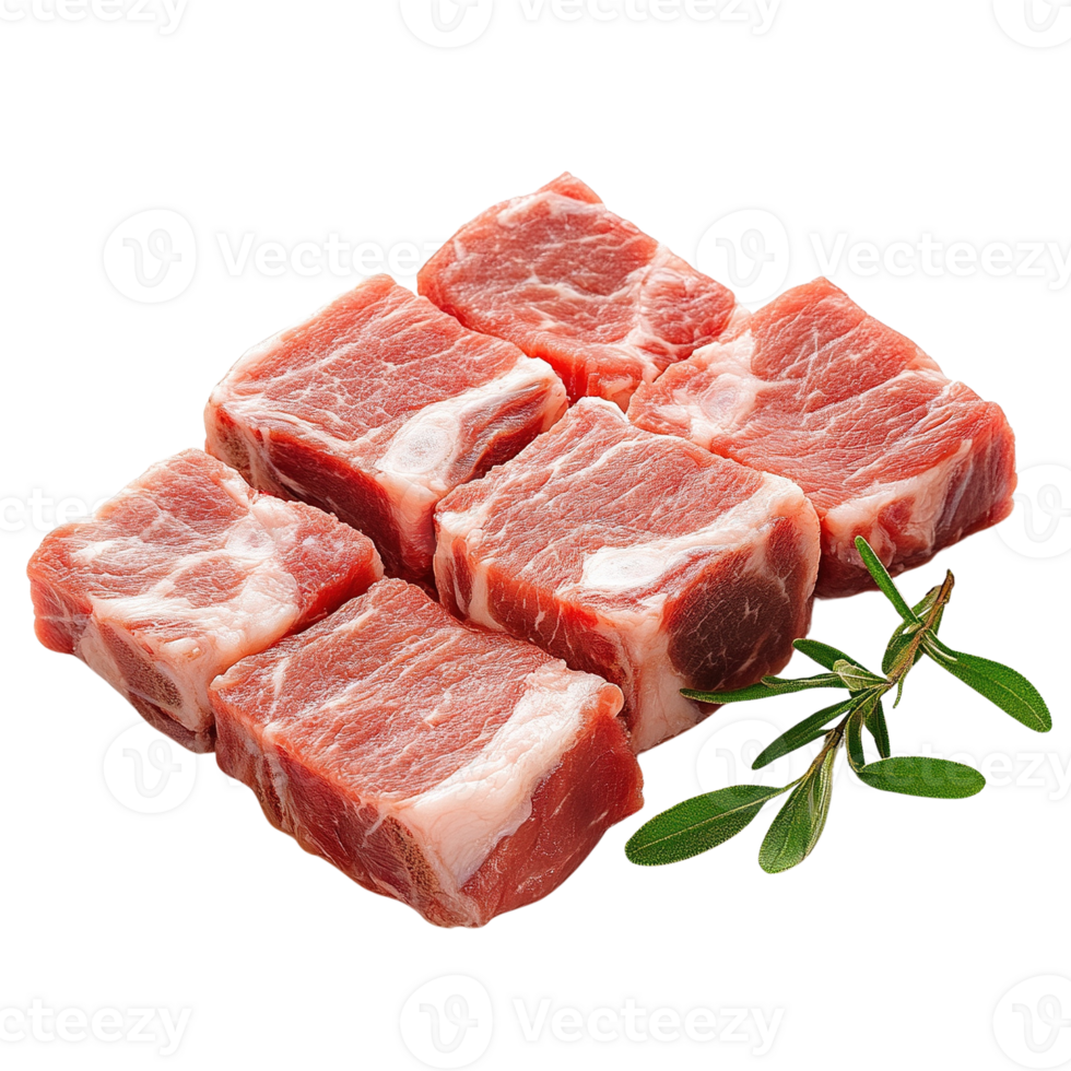 Raw Pork Ribs with Rosemary png