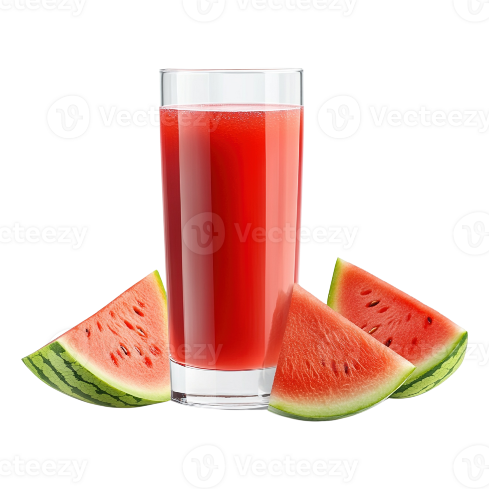 Refreshing Watermelon Juice with Slices png