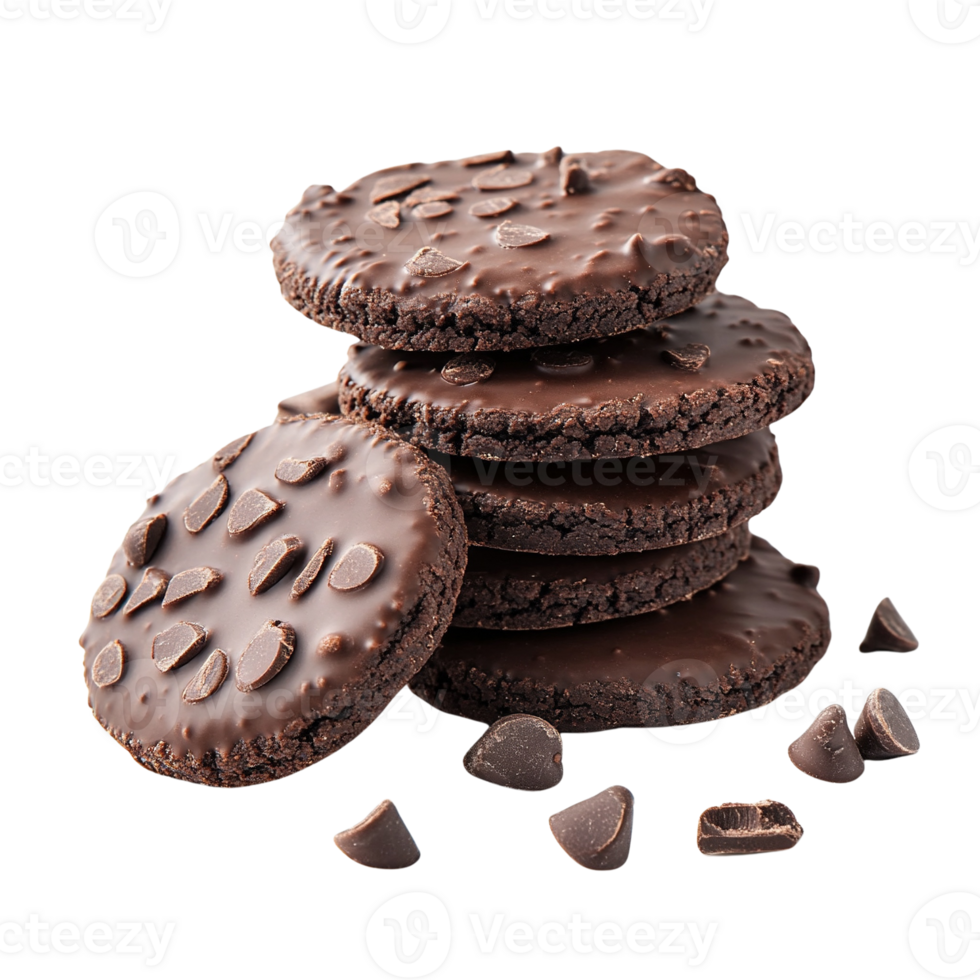Stack of Chocolate Chip Cookies 53382292 PNG