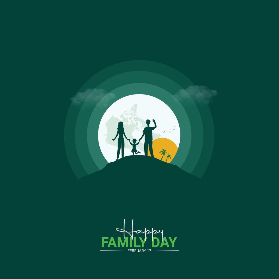 family day. family day creative concept poster design, template, banner, social media post, background. parents day concept. vector