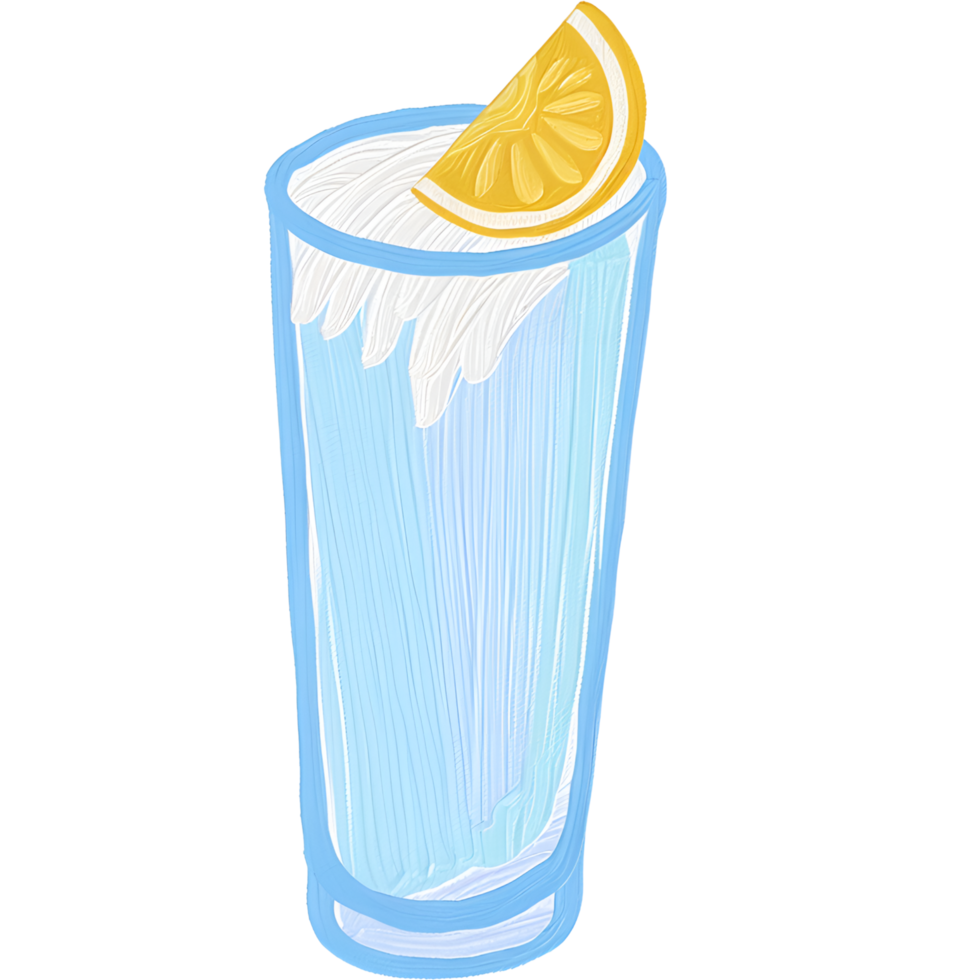 fresh water with lemon png