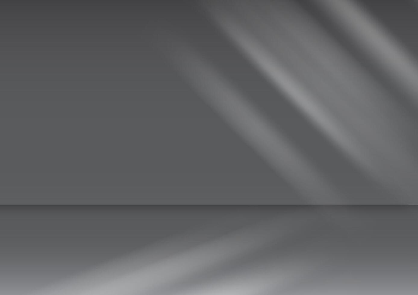 White and gray empty room studio wall with step floor abstract background. The minimal scene for mockup product display presentation and showcase. vector